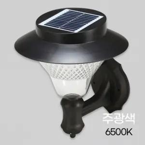 태양광 LED 정원등 32 LED(블랙)(벽부겸용) in-25704야외조명등 조명등 잔디등 태양열등 야외등