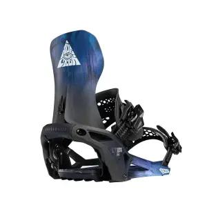 Nidecker LT Supermatic 하이브리드 자동 스텝인 바인딩 바이오 블랙 라지
