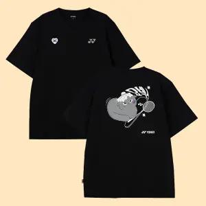 요넥스 남성 여성 티셔츠 반팔 259TS012U 블랙 한글 에디션