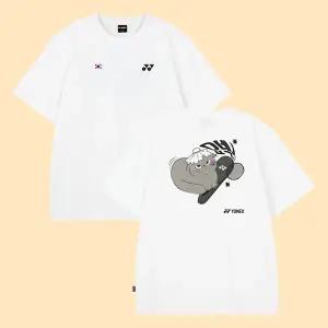 요넥스 남성 여성 티셔츠 반팔 259TS012U 화이트 한글 에디션