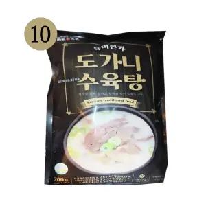 [육미본가] 한명숙 도가니수육탕 700g*10팩