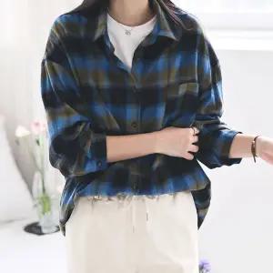 뮤즈 데일리 오버핏 포근한 체크남방