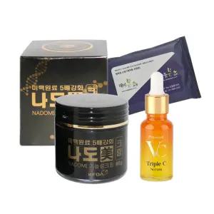 나도미 기능성 미백크림80ml + 닥터메디엠 비타민 세럼20ml + 물티슈/28년08월까지