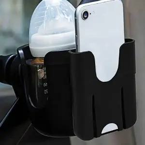 유모차 컵홀더 스마트폰 거치대 블랙 핸드폰거치대
