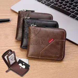 남자 클래식 여행용 레터링 각인 미니 사각 지갑