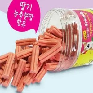 고품질 강아지 딸기 맛 개껌 300g 애견 구취 제거 츄잉 껌 (WFK7B1Q)