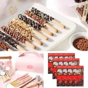 센스만점 막대과자만들기세트모음/초콜릿 만들기 키트 재료 데이 DIY 수제 바크 선물 대용량 체험학습 빼빼로 할로윈데이