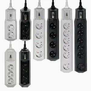 4000W 국산 누전차단 고용량 멀티탭 2구 3구 에어컨 세탁기 건조기 콘센트