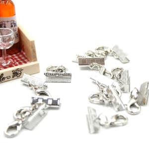 레이스캡마감연결고리(니켈) 16mm 100개 묶음