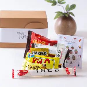 합격 선물 세트(과자+합격엿+거울) 응원 메시지 고3 학교 단체 수능 대박 시험 기원 수험생 이벤트 행사 소