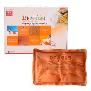 엠디프라임 전자렌지용 면100% 황토 냉온찜질팩 1개 마사지 온찜질 냉찜질 물리치료 마사지 핫팩 냉팩