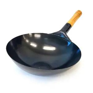 나무손잡이-39cm/중식 북경팬 철판 웍