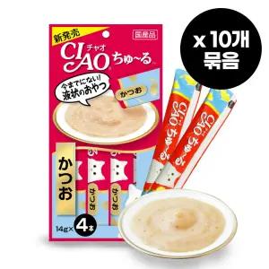 챠오 츄르 가다랑어 (14gX4p) 10개입