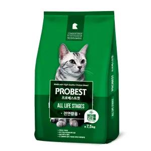 프로베스트 고양이사료 헤어볼 전연령, 7.5kg, 1개