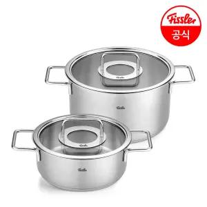 퓨어 글라스 에센셜 2종세트 (캐서롤 20cm+스튜팟 24cm)