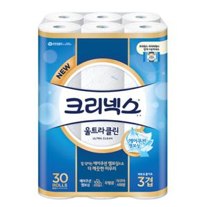 크리넥스 울트라클린 3겹 25m 30롤 X1팩