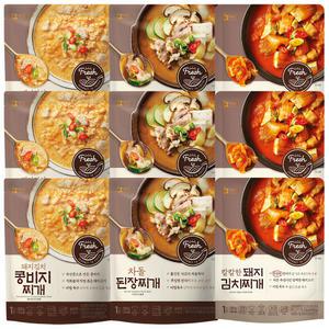 아워홈 즉석국 300g (콩비지 3개 + 된장찌개 3개 + 김치찌개 3개)