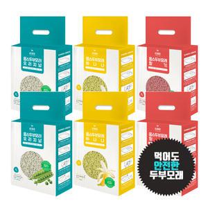 웁스 두부모래 7L X 6개 3종 (오리지널/딸기향/바나나향)