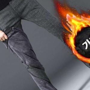 골프 면 바지 기모 안감 정장 남성 슬랙스 방한 팬츠 _ 10019EA