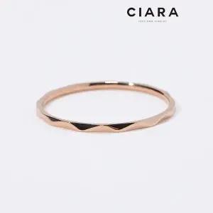 [하프클럽/]CIARA 써지컬스틸 Tufino 웨이브카빙 심플 라운드 반지