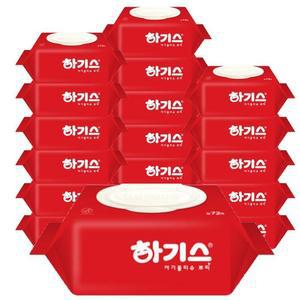 하기스 아기물티슈 레드 캡 72매 6입x3개
