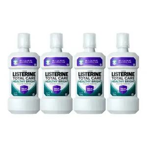 리스테린 토탈케어 헬씨 브라이트 750ml, 4개 + 증정(쿨민트, 100ml, 2개)