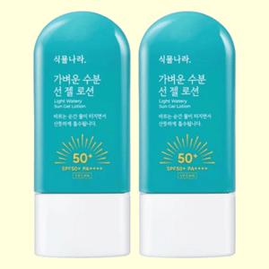 식물나라 가벼운 수분 선 젤 로션 60ml 2개