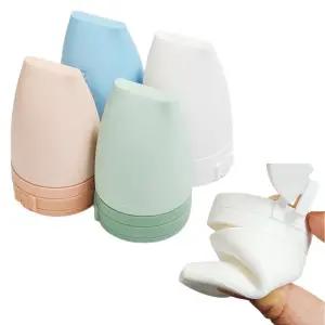 연못시장 휴대용 화장품 실리콘 튜브 60ml 랜덤 2개 원터치 용기