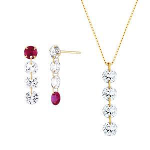 [니지쥬얼리] 14K GOLD 클리어쥴스 이어링/목걸이