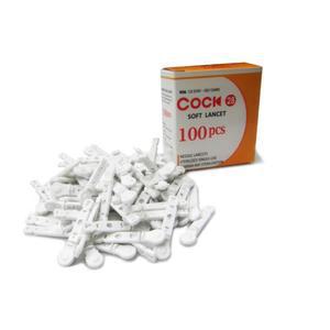 보건소 당측정 의료용 쿡소프트란셋침 28 아큐첵 100p x5 안아픈침 일회용 멸균