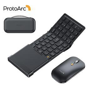 ProtoArc 접이식 키보드 마우스 세트 휴대호환 블루투스 무선 아이패드 맥 iOS호환 XKM01