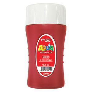 [디노테크] 티티/TiTi 아쿠아그림물감/수채화물감/대용량 [220ml/빨강]