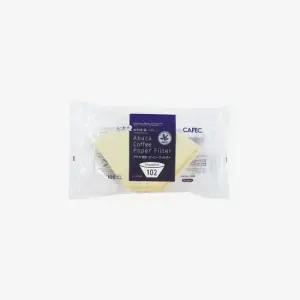카펙 아바카 부채꼴 커피 필터 4컵 브라운 100p