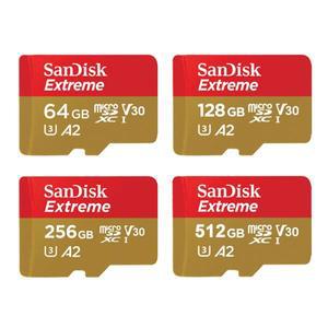 SanDisk 익스트림 마이크로 SD 카드, 카메라 고프로 DJI 드론용 메모리 A2 U3 UHS-I 4K 플래시, 1TB,