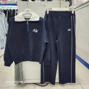 [에꼴리에] 배색카라반집업티 커브드파이핑와이드바지 25A1751 25A1752_SC