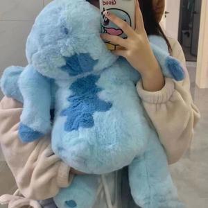 디즈니 카와이 스티치 봉제 인형 장난감 귀여운 애니메이션 릴로 방 장식 쿠션 베개 소녀 선물