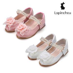 [트래드후스](센텀시티점)[LAPINCHOU] 라팡슈 클레어 로즈 펄 스트랩 메리제인 2 COLORS 키즈구두 여아...