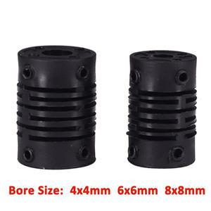 보어 4x4mm 6x6mm 8x8mm 나일론 플라스틱 플렉시블 커플링 커플러 커플링 인코더 탄성 모터 커플링,