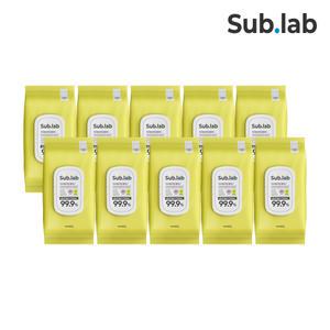 서브랩 인덕션 키친 레몬향 클리너 물때 기름때 세정 60매 x 10팩