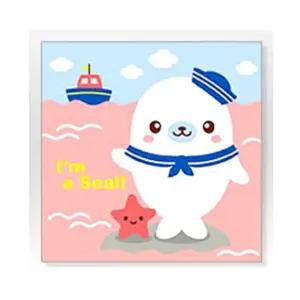 DIY 그림 그리기 컬러링 바다 해군 바다표범 20X20/피포 페인팅 캔버스 번호 색칠하기 놀이 쉬운 어린이