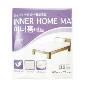 이너홈 매트 국내산 위생깔개매트 100매(10매입x10팩)