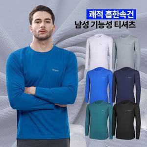 [이지바이] 쿨소재 쾌속건조 남성 기능성 라운드 티셔츠(X62T6M)