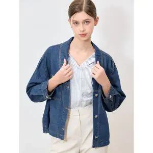 [하프클럽/오조크]가벼운 데님 데일리 셔켓 (택가격 99800원)