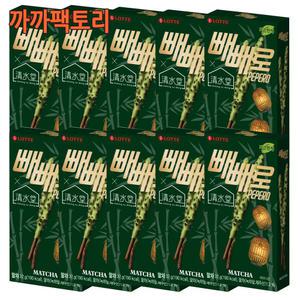 말차 빼빼로 37gx10케이스 청수당 콜라보 한정판