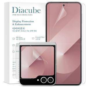 [다이아큐브]갤럭시 Z플립7 FE 무광 지문방지 매트 액정보호필름(전면액정+내면액정 2SET) 가이드핀 간...