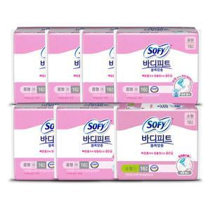 쏘피 바디피트 볼록맞춤 중형 16개입 x6개 +소형 16개입 x1개