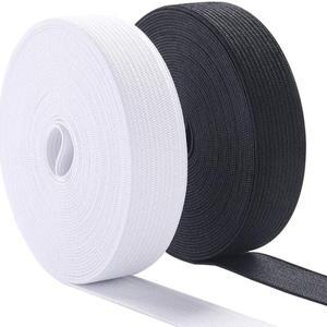 접밴드 5 미터 바느질  밴드  스트레치   니트  밴드 바느질 허리띠  화이트 블랙 10-60MM