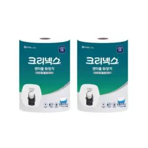 크리넥스 센터풀 스탠다드 1000매 3롤 X 2팩 4534661 뽑아쓰는 점보롤 화장지