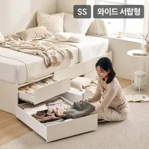 식스 6단 와이드 800서랍 빅수납 침대 7존 독립 매트리스-슈퍼싱글)