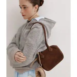 KOIMOOI Urban Bowling Tote Bag (Brown Suede)